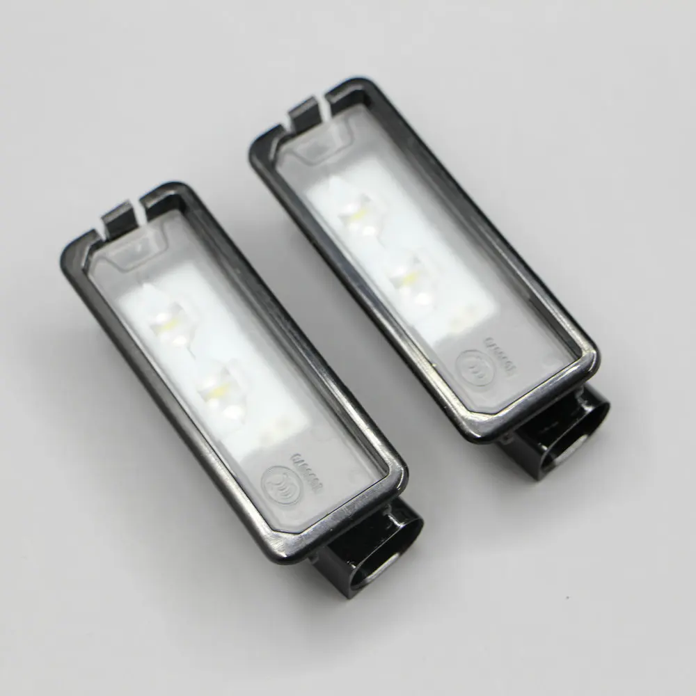 2 unids VW OEM Оригинальный светодиодный Marcos de matricula luz fit aplicar a Golf MK6 MK7 Passat B7 CC Polo 6R 35D 943 021