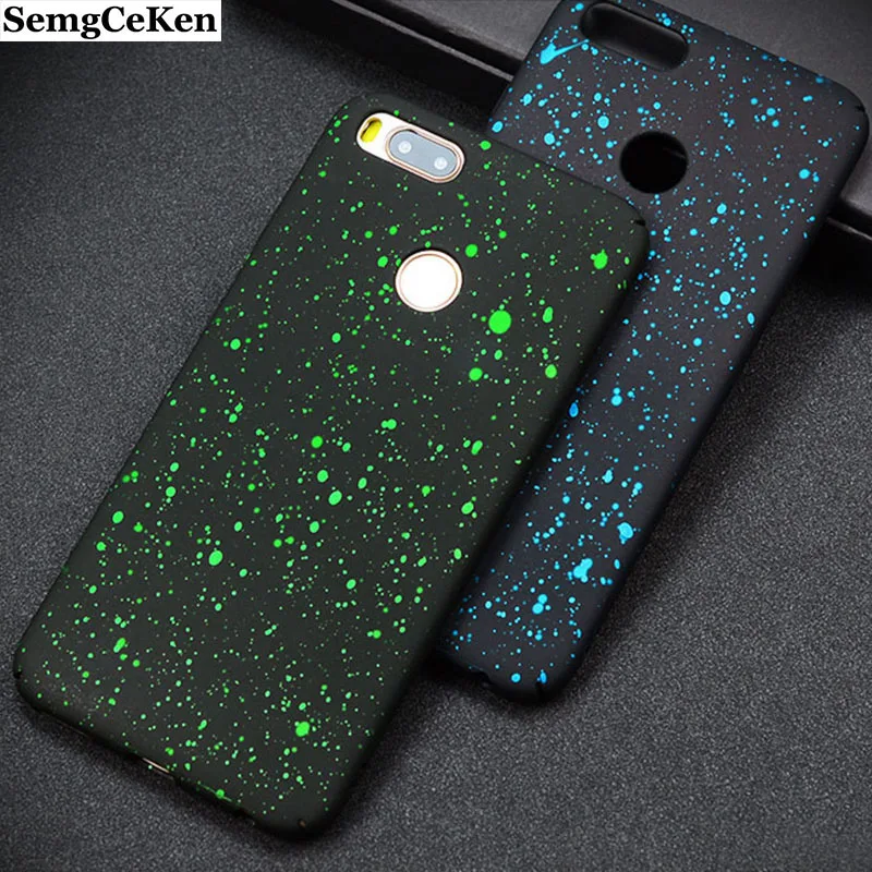 

SemgCeKen funda etui cover case for xiaomi MI 5X A1 MI5X MIA1 3d bling glitter matte luxury hard back slim thin full phone cases