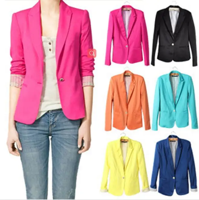 NEW blazer font b women b font suit A Grain Of Small Suit Buckle Tailored font