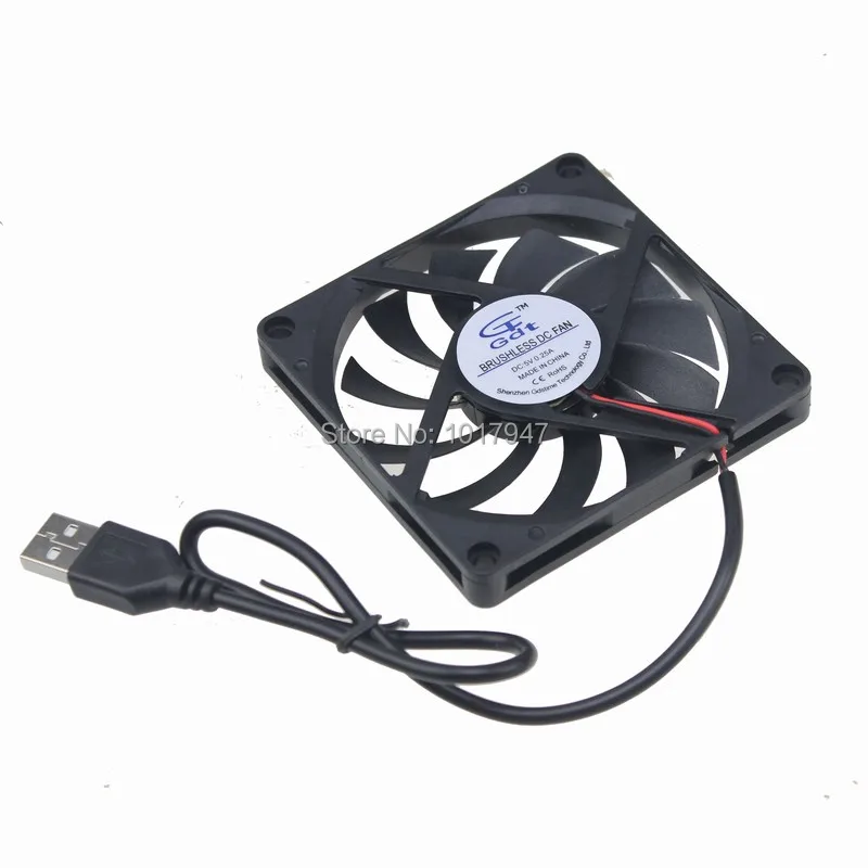 2Pcs Lot Gdstime 5V USB Connector 80mm x 10mm PC Fan Cooler Heatsink