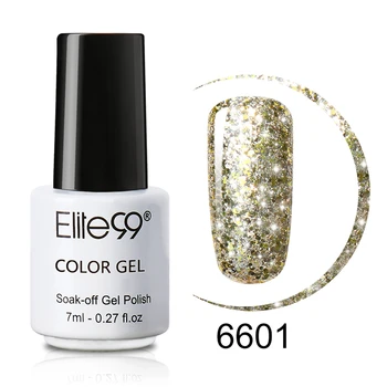 Elite99 7ml Sternen Glitter Nagel Gel Lack Semi Permanent UV Nagellack Glitter Pailletten Gel Polish Nail art Hybrid lack