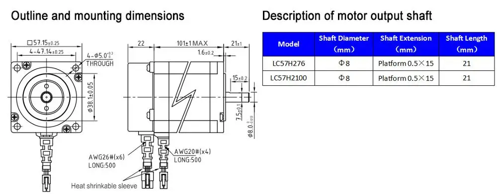 2 Фаза 57 Закрытая контроллеры контура LCDA257S Легкий шаг servo Мотор LC57H2100 3nm комплект для Шагового Электродвигателя