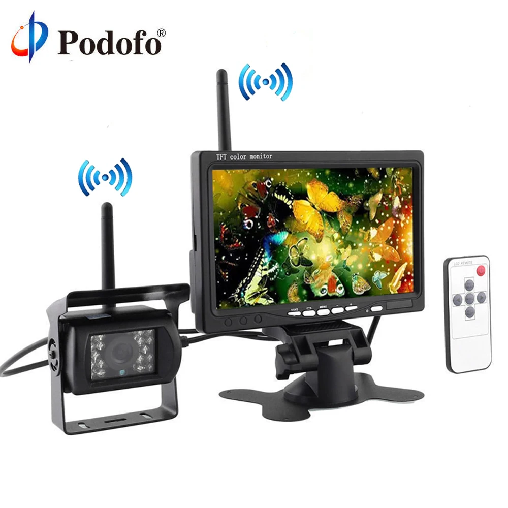 Podofo Built in Wireless IR Night Vision Waterproof Rear View Back up font b Camera b