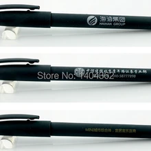 Качественная подарочная ручка в деловом стиле, черная полностью пластиковая ручка, рекламная ручка на заказ, шариковая ручка с логотипом