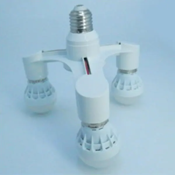 Высокое качество 3 в 1 E27 к E27 Светодиодный светильник лампы Розетка сплиттер адаптер держатель для фотостудии TN99