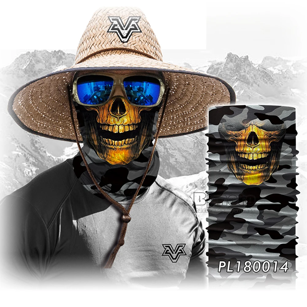 Motorcycle Scary Mask Bandana Military Multifunctional Winter face mask Headwear Balaclava Magic Ski Helmets Neck Scarf  (8)