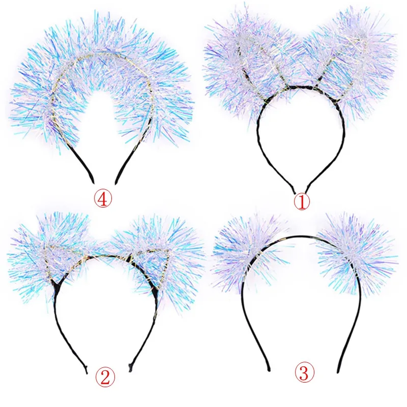 

Silk Ribbon Dress Up Headband Garland Banquet Party Birthday Festival Accessories Headwear Filament Ribbon Magic Color Headband