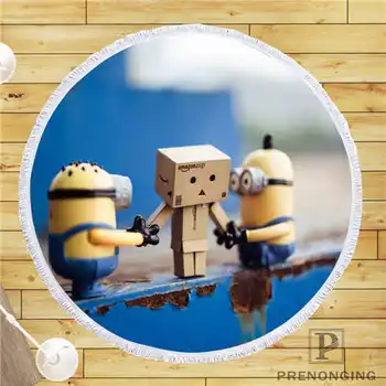 

Custom DIY Customized Microfiber Fabric minion (1)1 Round Beach Blanket Towel Printed on Demand 150cm #19-01-28-95