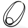 YD & YDBZ Europe allemagne colliers de Style Designer femmes collier pendentif Style Punk corde en caoutchouc feuille d'aluminium bijoux faits à la main ► Photo 2/4