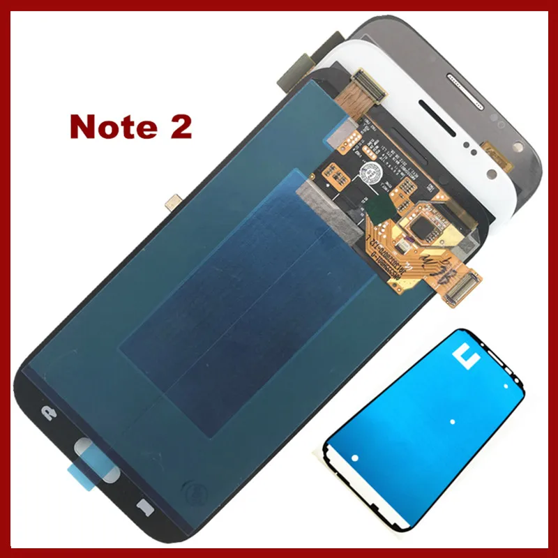 Супер AMOLED 5,5 ''lcd для samsung Galaxy Note 2 lcd N7100 Note2 N7105 дисплей кодирующий преобразователь сенсорного экрана в сборе запасные части