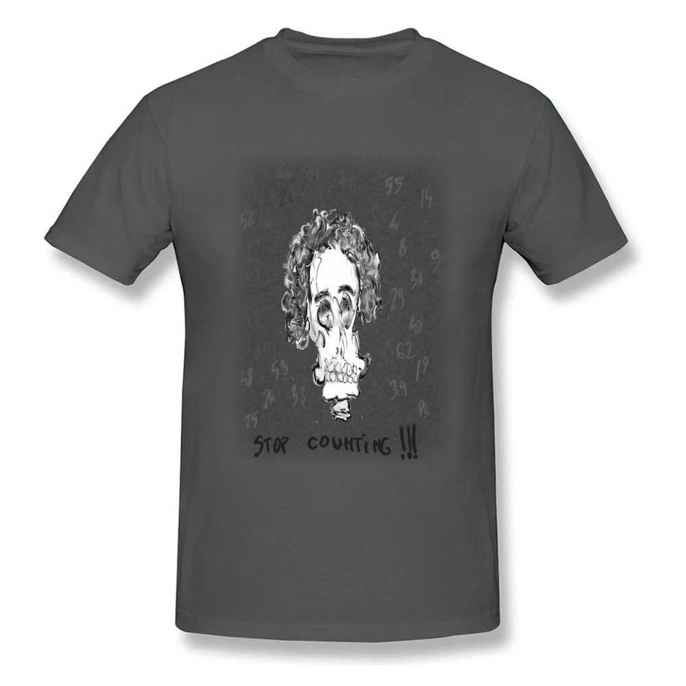 Casual SKULL Round Neck Tshirts VALENTINE DAY Tops Shirts Short Sleeve for Men High Quality 100% Cotton Family T-shirts SKULL carbon