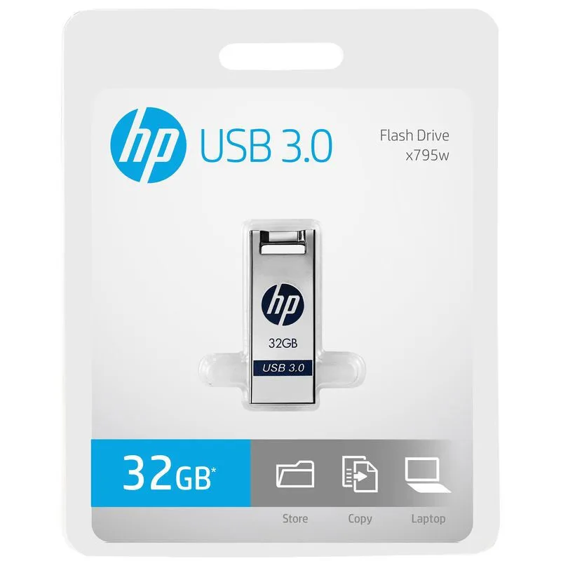 HP Flash Disk 32gb usb 3.0 64gb 16gb 128gb Pendrive custom DIY DJ Music Cute mini Cle usb Stick Metal USB Flash Drive Dropship