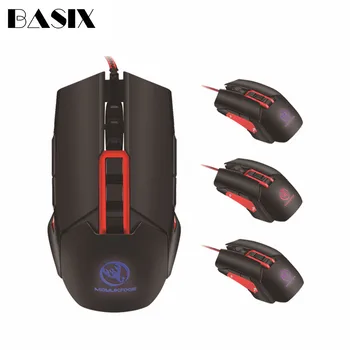 

Basix Gaming Mouse 3200 DPI Optical Mouse 9 Buttons Cable USB Wired backlight Gamer Mouse for PC Computer Game Mice Mause