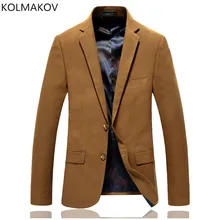 KOLMAKOV, мужские повседневные блейзеры, приталенный, роскошный, для выпускного, пиджак, Homme, Весенняя мода, блейзер для мужчин, блейзер цвета хаки, Masculino