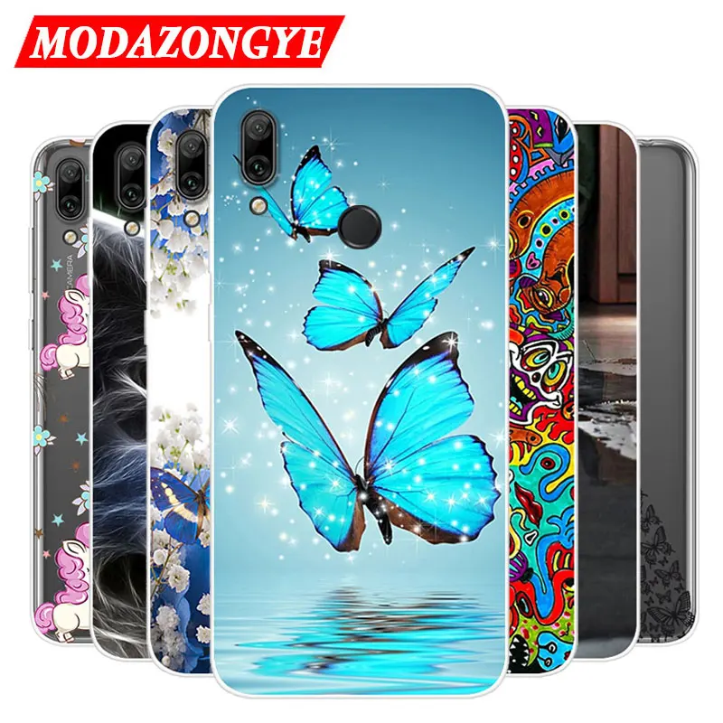 Чехол для Huawei Y7 2019 Prime силиконовый чехол ТПУ телефона Y 7 Y7Prime мягкий задней