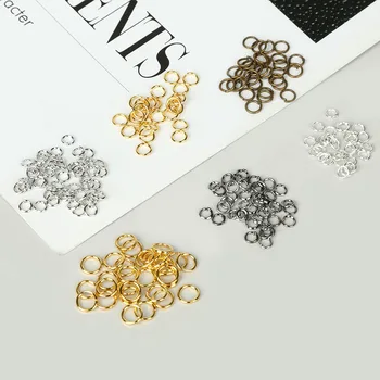 

3-8mm Ring Iron Clasp DIY Key Rings Key Chain Material Earrings Bracelet Necklace Pendant Ring Handmade Jewlery Making