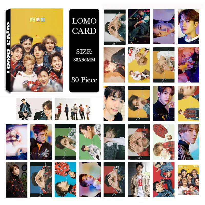 Youpop KPOP GOT7 глаза на вас альбом ломо карты K-POP Новая мода самодельная бумажная фото карта Фотокарта LK553