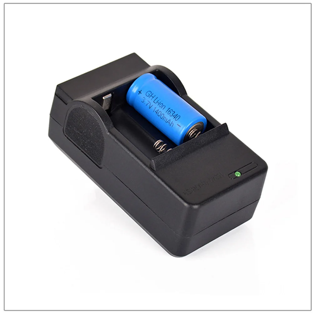 Practical 16340 Rechargeable Li ion Battery Charger For LED Flashlight