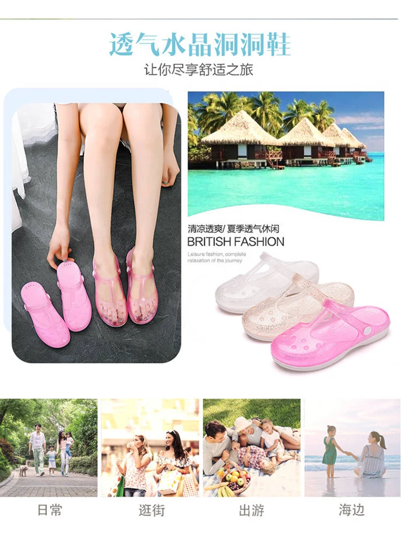 New Thick Sole Cute Nurse Doctor Medical Shoes Non-slip Ladies Hole Slipper Hospital Laboratory Beauty Salon Work Slipper Summer