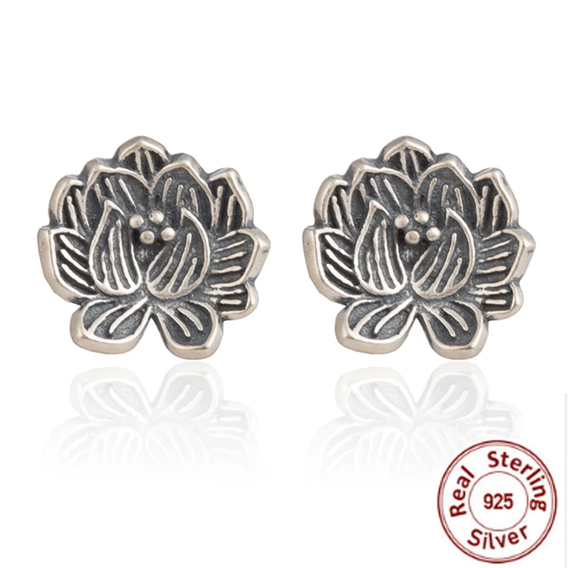

Hfarich 925 Flower Women Weeding Earrings Girls 925 Sterling Silver Stud Earrings Korean Fashion Cute Min Bride Earring Jewelry
