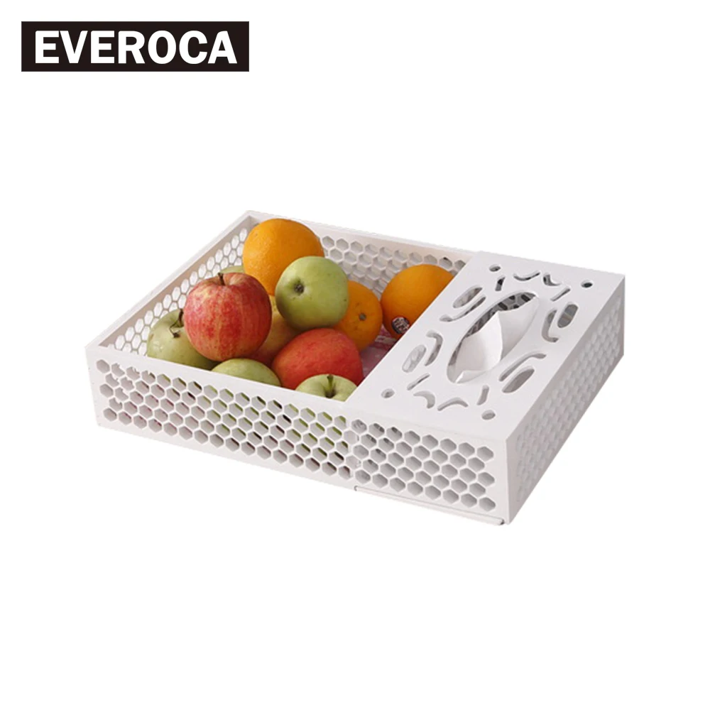 

Wooden Empty Tray with Tissue Box European Living Room Paper Fruit Bowl Creative Solid Wood Home