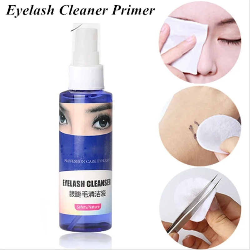 

30ml/Bottle Eyelash Cleaner Primer Grafting for False Eyelash Extension Lashes Before Cleaning Spray Planting Eyelash Cleanser