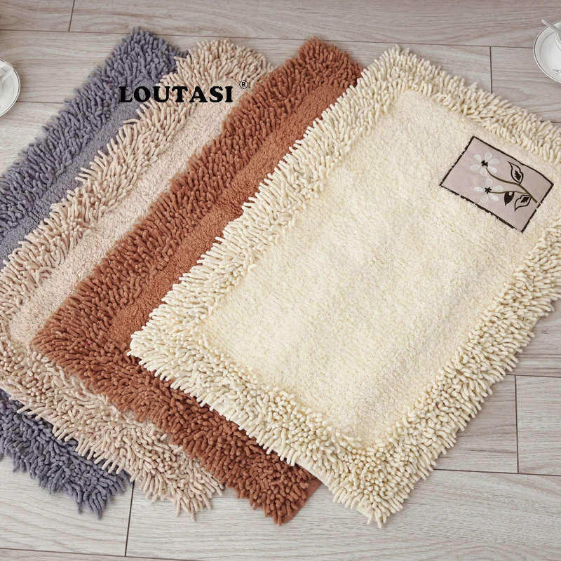 LOUTASI шенильные ковры, коврик для ванной комнаты, впитывающий нескользящий коврик для дома, гостиной, коврики для ванной, коврик для кухни