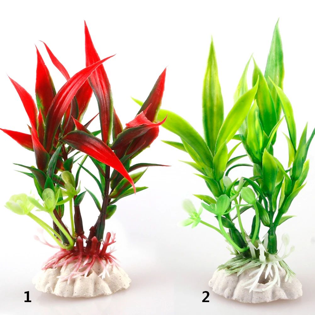 NEW Plastic Plant Grass Aquarium Decorative plants Fish Tank Landscape Water Plant grass