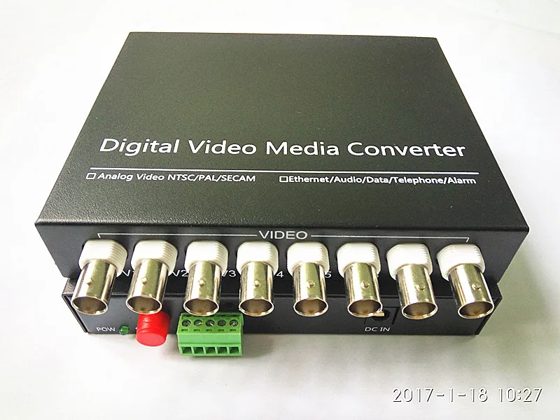8v1d видео оптический преобразователь 8 канала Волокно-оптические видео оптический передатчик и приемник 8ch + RS485 данных 1 пара 2 шт./лот