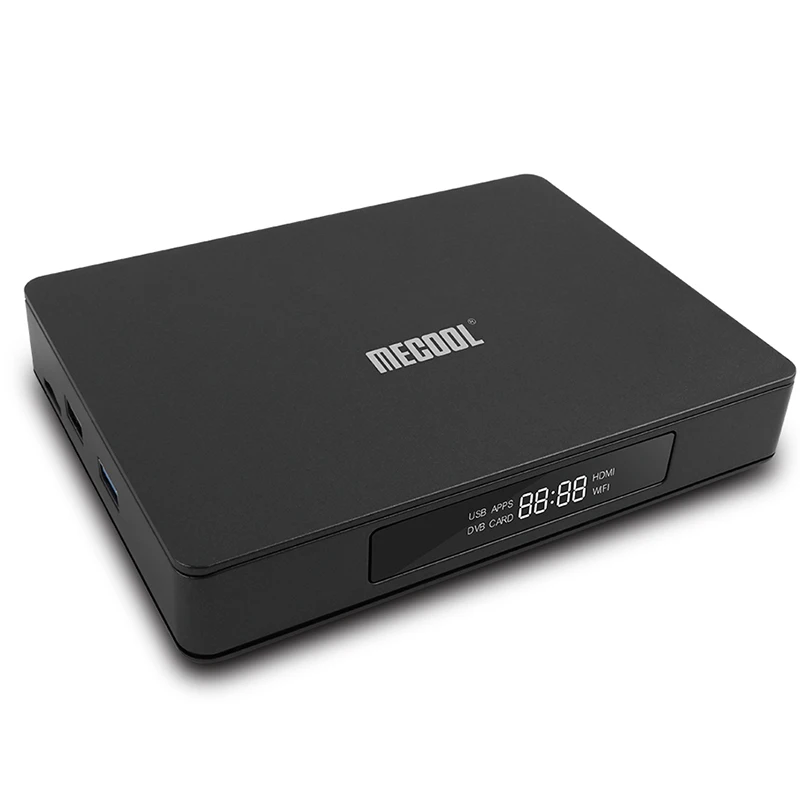 Mecool K6 DVB S2-T2-C Smart tv Box USB 3,0 Поддержка 2,4G 5G wifi 100 Мбит/с 4K VP9 2 Гб ram+ 16 Гб rom медиаплеер