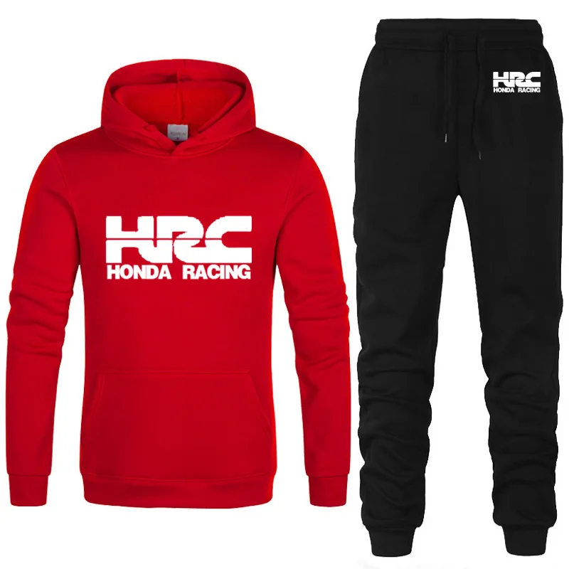 Толстовки для мужчин HRC гоночный мотоцикл автомобиль логотип напечатаны унисекс Мужская толстовка худи хип хоп harajuku повседневные флисовые