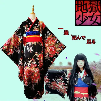 

The New women Lady Japanese Tradition Yukata Kimono Bath Robe Gown With Obi Flower Vintage Evening Party Dress Cosplay Costume