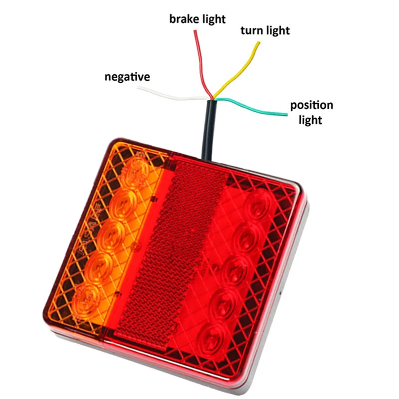 

1 piece 12V LED trailer tail light truckl lorrry camp rv towing stop rear position indicator lamp autoparts Car Accessories
