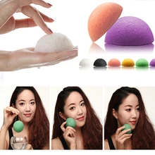 Лидер продаж Konjac Sponge Инструменты для красоты натуральный Konjac лица стирка Тематические товары про рептилий и земноводных Пуховки для пудры Muliticolor