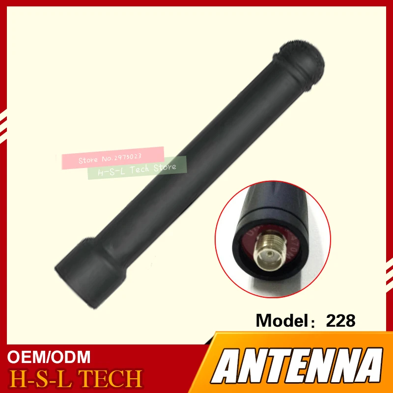 Walkie Talkie Rubber Antenna 400-470Mhz UHF Interface Two Way Radio Antenna For Motorola SMP258 SMP228 SMP Q1 Q3 Accessories