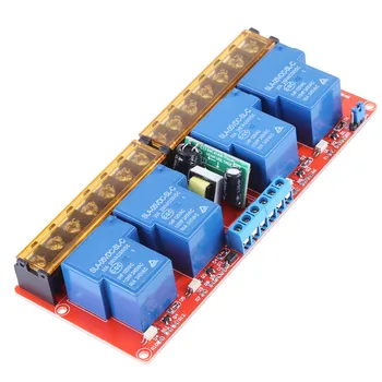 

VBESTLIFE AC 100-250V 30A 4 Channel Relay High Low Level Trigger Module Solid State Relay Module Board High/Low Level Trigger
