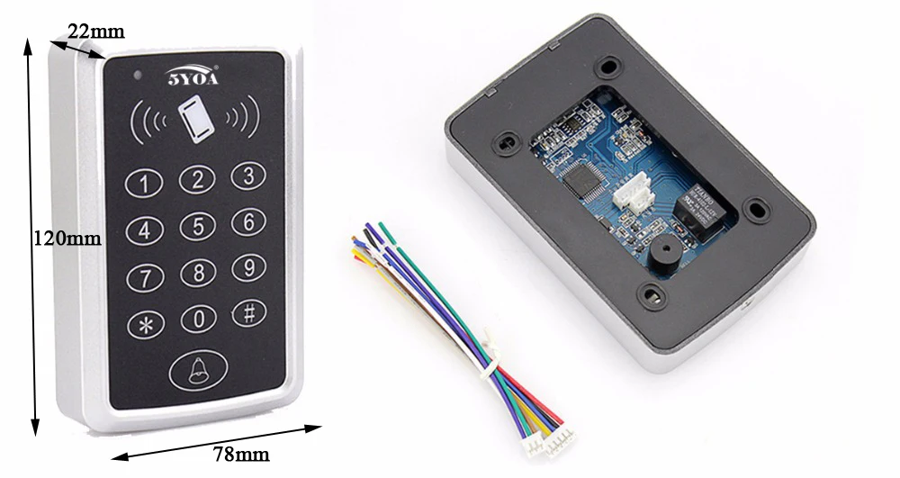 RFID система контроля доступа комплект деревянные очки дверной набор Электрический магнитный замок ID карта Keytab источник питания Кнопка выхода