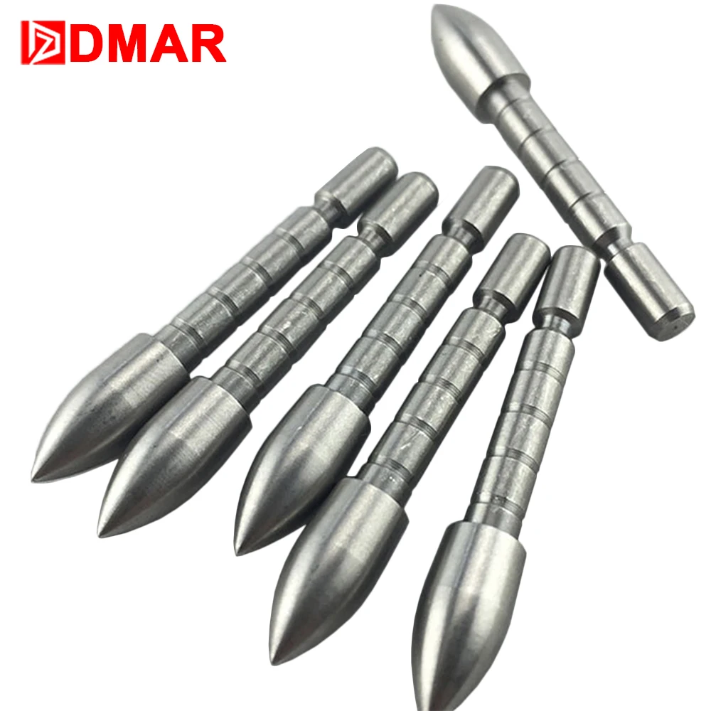 

DMAR 12Pcs 4.2mm Hunting Arrowhead Stainless Steel Interpolated Broadheads For Crossbow Compound Bow Recurve Bow Shooting