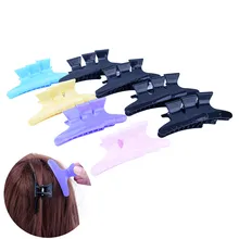 12 шт./упак. бабочка в руках волосы коготь клип Зажимы шпильки Pro салон парикмахерского инструмента раздел Инструменты для укладки волос