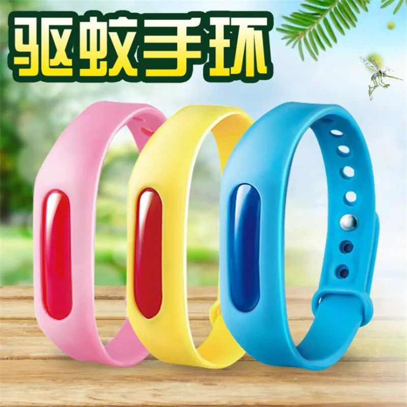 Colorful Environmental Protection Silicone Wristband Summer Mosquito Repellent Bracelet Anti-mosquito Band Safe for Children