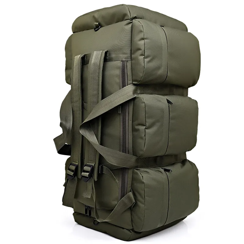 90L Large Capacity Men's Military Tactical Backpack Waterproof Oxford Hiking Camping Backpacks Wear-resisting Travel Bag