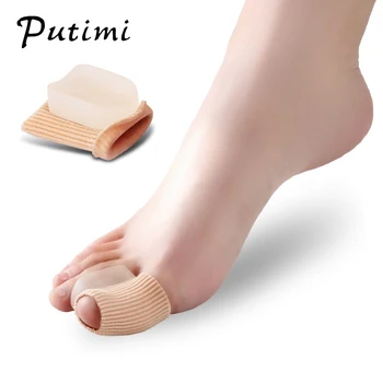 Putimi 2 Pcs Silicone Foot Pads Pedicure Tools Hallux Valgus Corrector for Thumb Bone Orthopedic Toe Corrector Bunion Foot Care