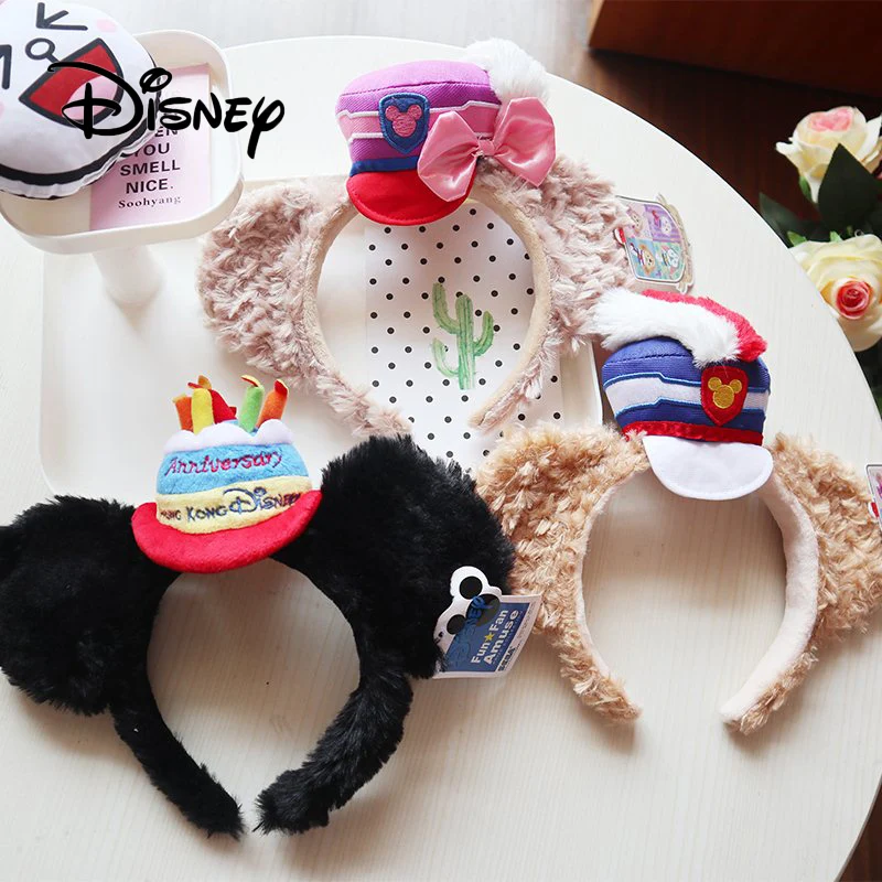Disney Super Cute Микки Маус резинки для волос высокое качество плюшевый - Цена: 