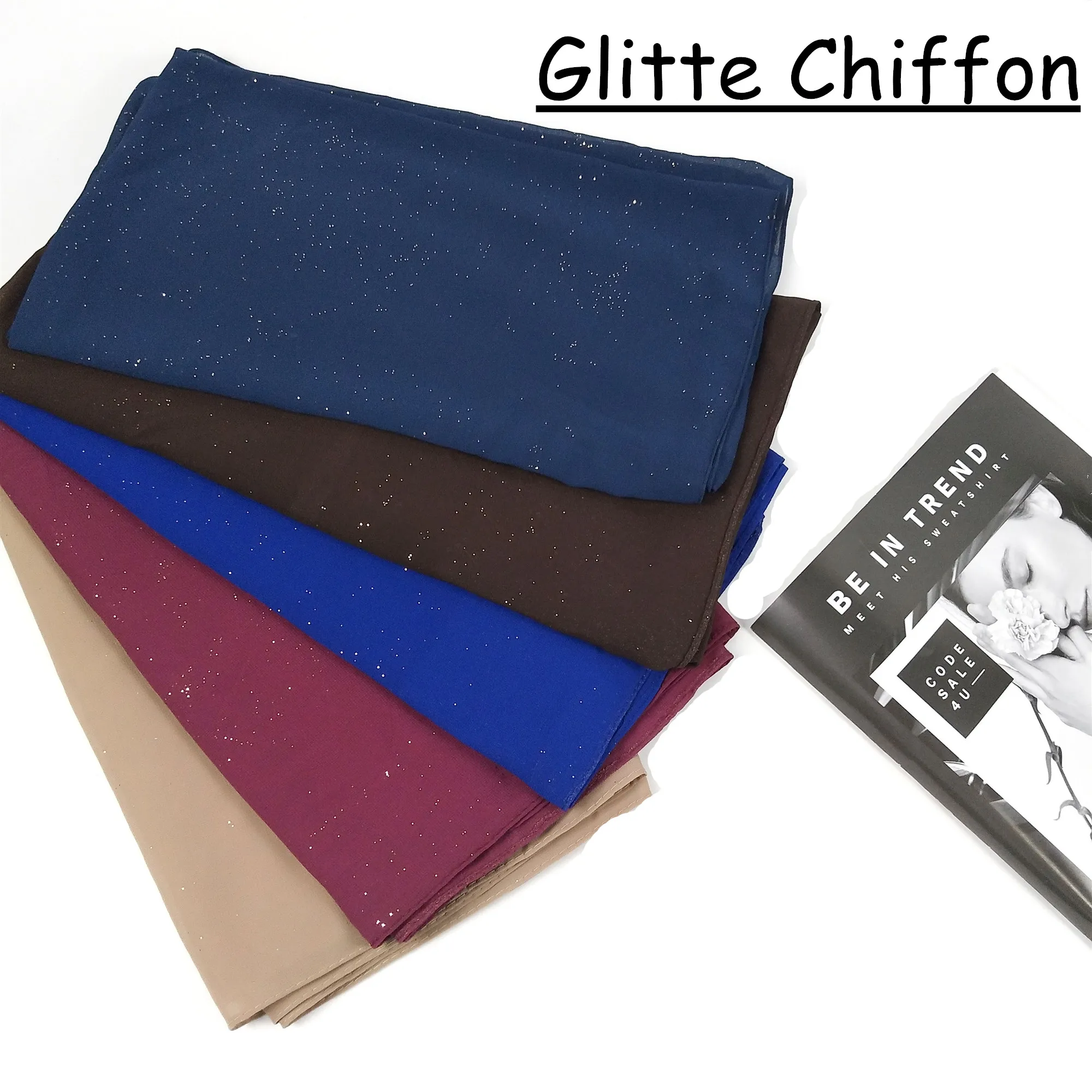 

L 23 High quality diamond chiffon hijab scarf women shawl long muslim wrap headband 180*75cm 10pcs/lot