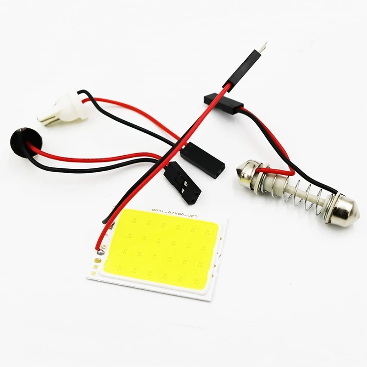 YSY 100 шт. T10 COB 24smd 24 светодиодная SMD Панель Авто Интерьер чтениt дорожной карты лампа лампочки купол с фестонами BA9S 3 адаптер