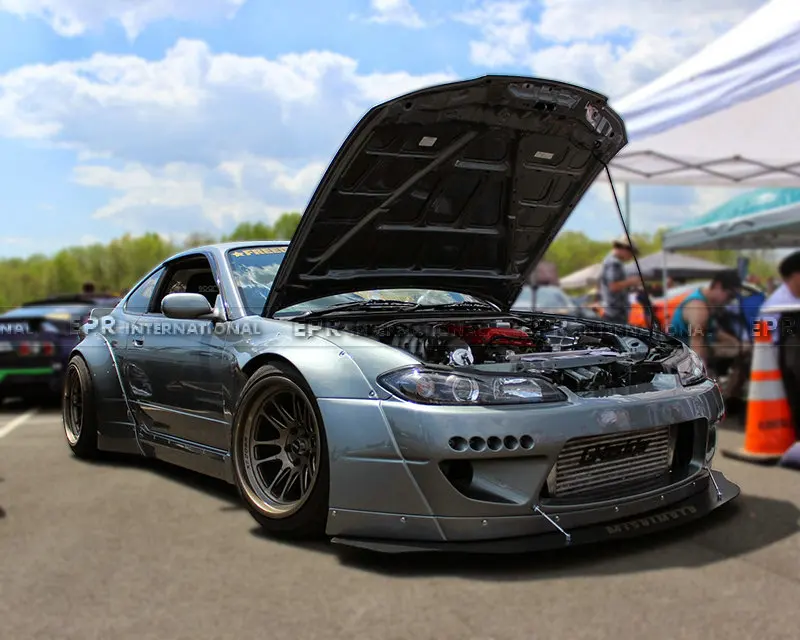 For Nissan S15 Silvia Glass Fiber Frp Rob Style Front Fender Body Kit Trim Racing Part For Silvia S15 Body Kits Aliexpress