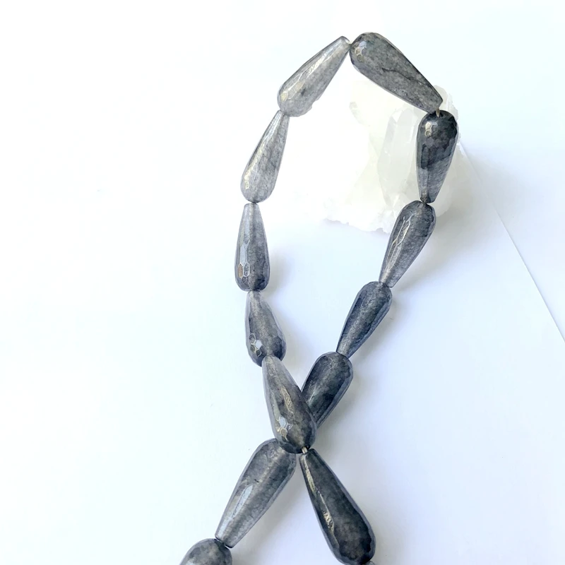 NATURAL 13X18MM GENUINE TIGER/'S EYE GEMS TEARDORP BEAD NECKLACE DROP PENDANT 18/"