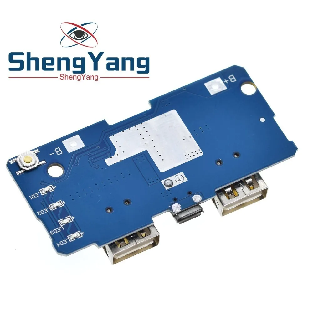 18650 Двойной Micro USB 3 7 в до 5 В 2A повышающий Мобильный Внешний аккумулятор DIY зарядное