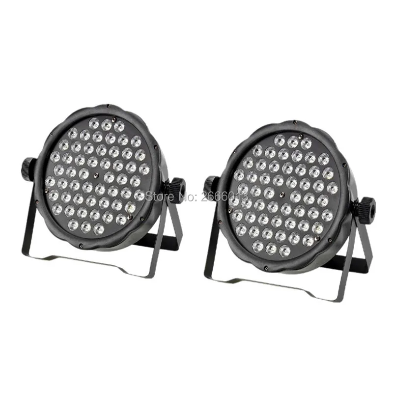 

2pcs/lot LED Flat Par 54x3W Lighting LED Par Light Strobe DMX Controller Party DJ Disco Bar Strobe Dimming Effect LED Projector