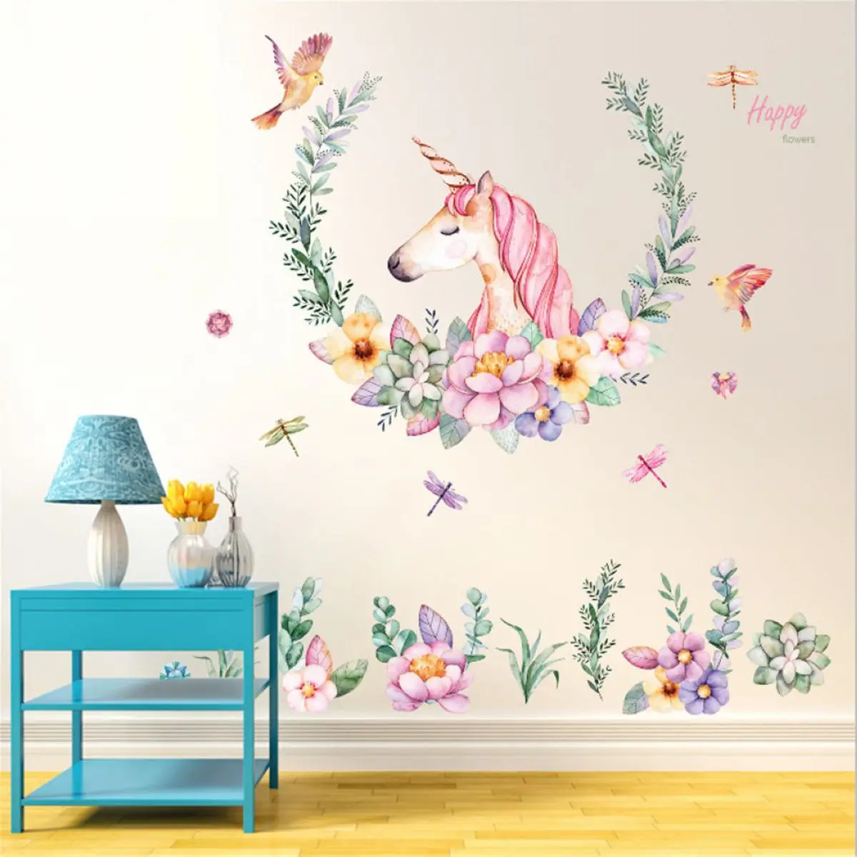 1PC Unicorn Wall Decal Mural Sticker Art Removable Vinyl Home Decor Stickers